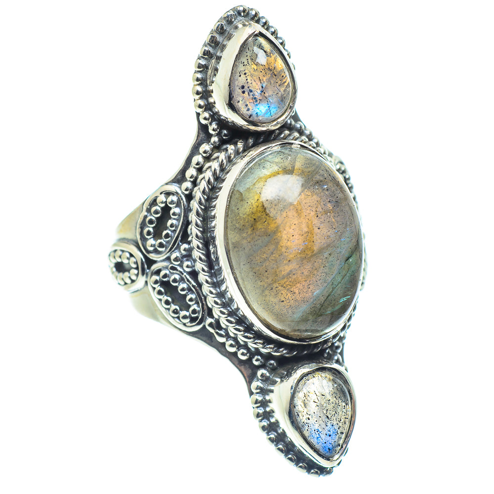 Labradorite Rings handcrafted by Anasilvercos - RING59509