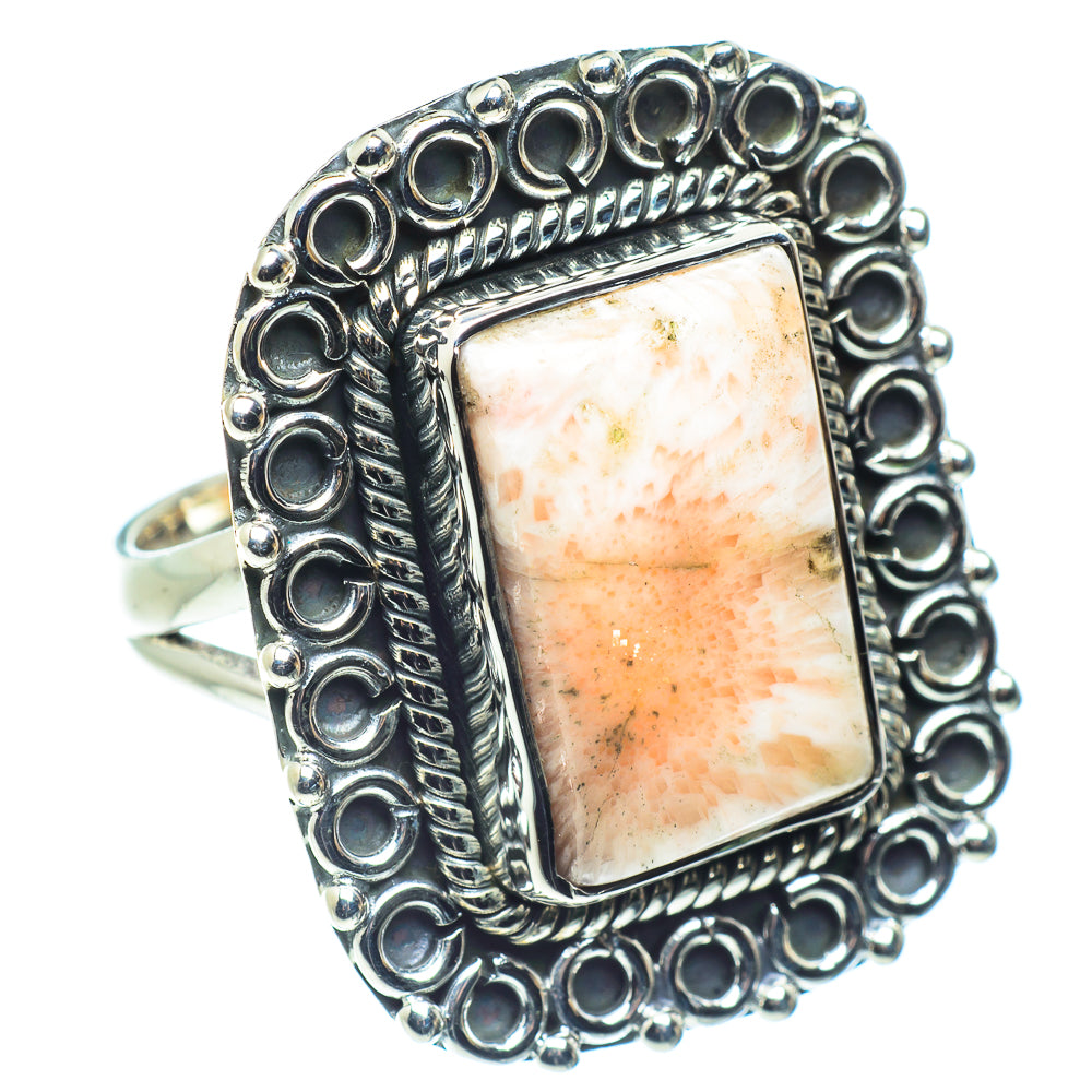 Scolecite Rings handcrafted by Anasilvercos - RING59511