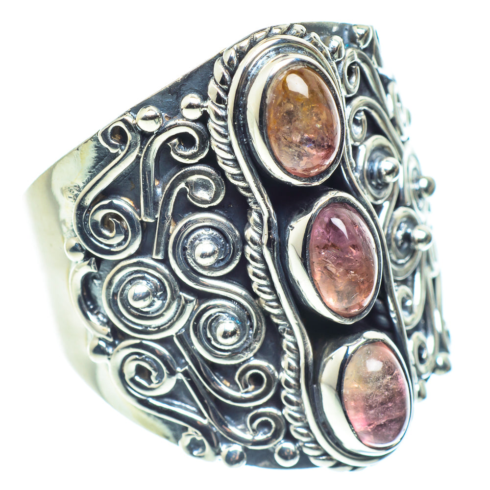 Pink Tourmaline Rings handcrafted by Anasilvercos - RING59512