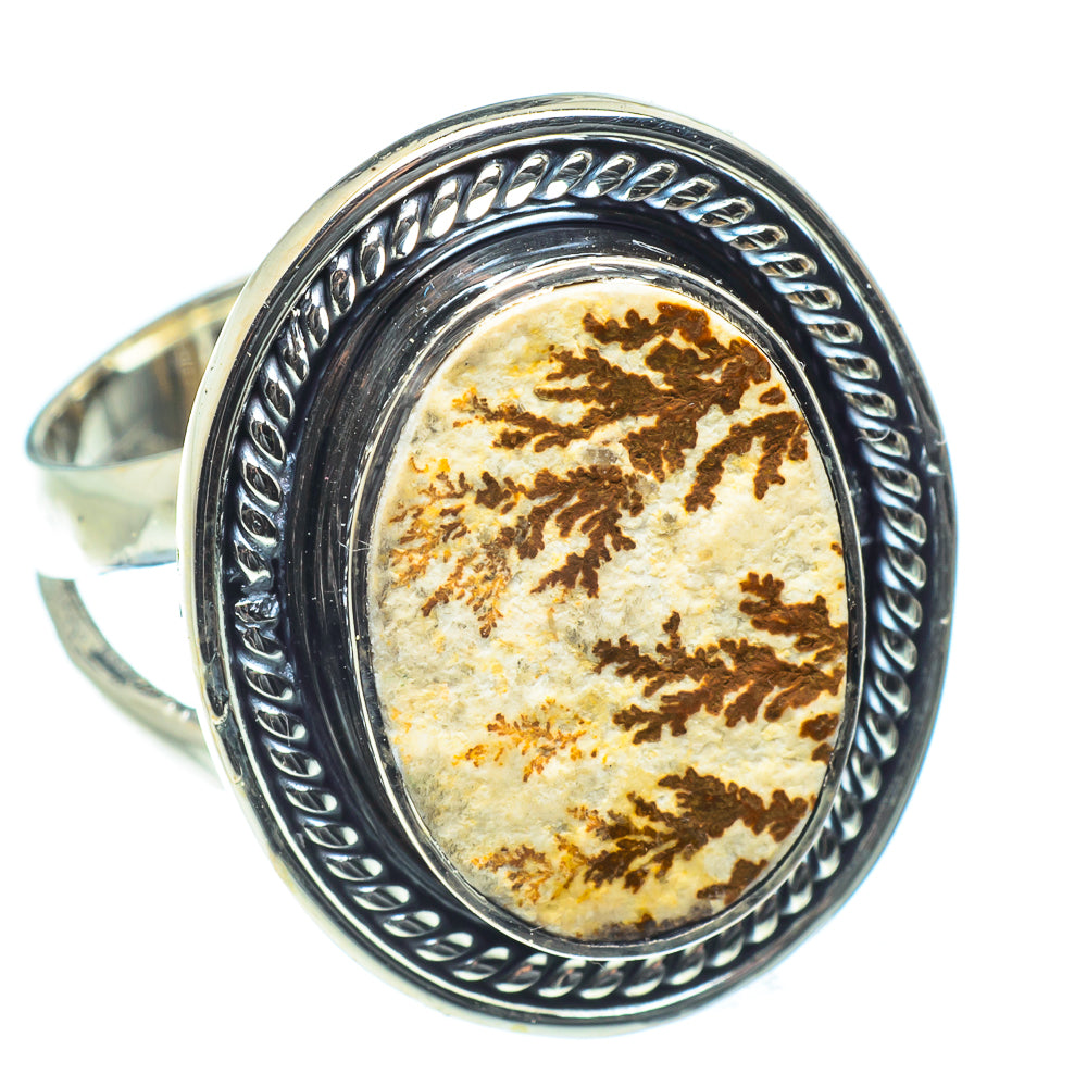 Germany Psilomelane Dendrite Rings handcrafted by Anasilvercos - RING59547