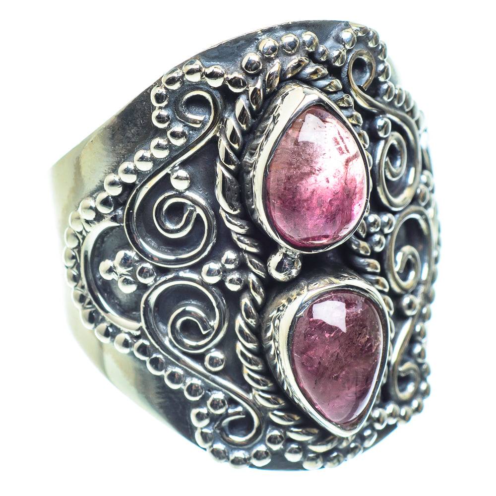 Pink Tourmaline Rings handcrafted by Anasilvercos - RING59549