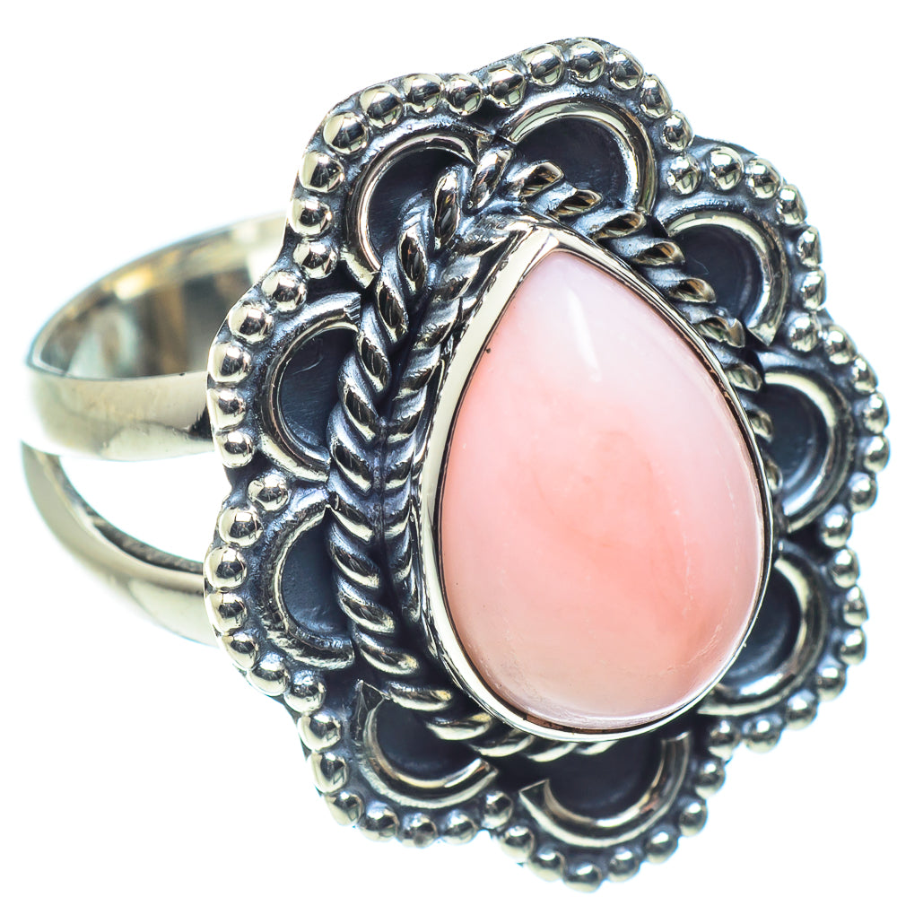 Pink Opal Rings handcrafted by Anasilvercos - RING59550