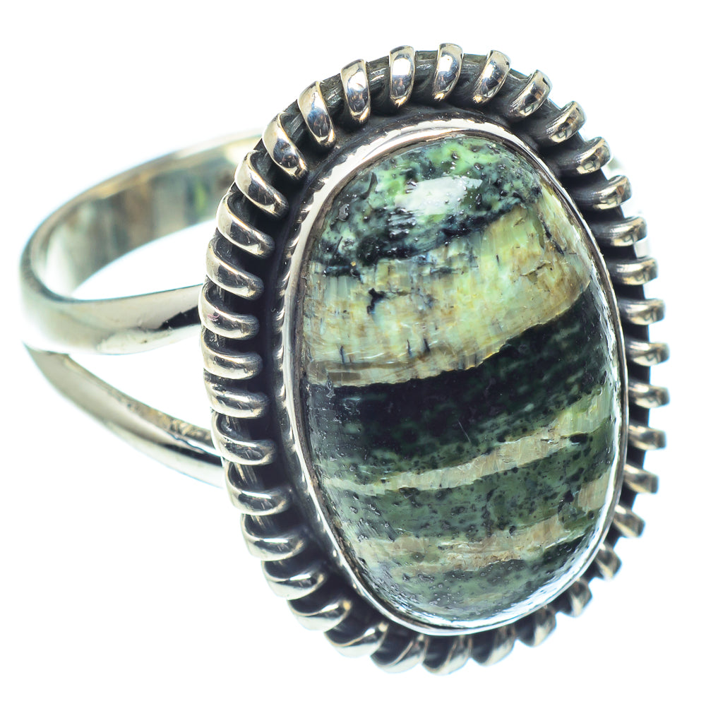 Lizard Jasper Rings handcrafted by Anasilvercos - RING59552