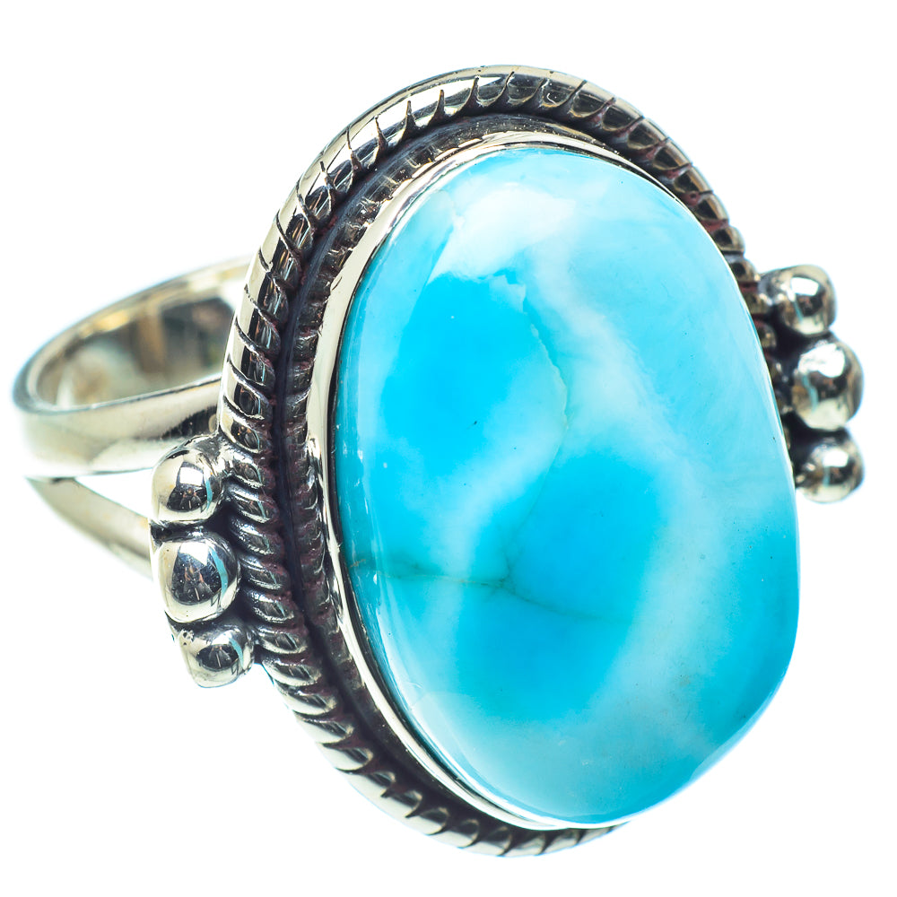 Larimar Rings handcrafted by Anasilvercos - RING59565