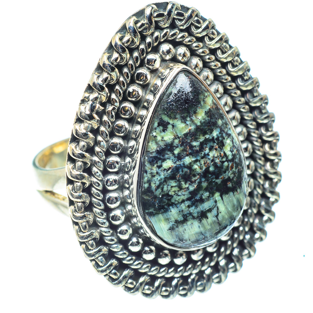 Lizard Jasper Rings handcrafted by Anasilvercos - RING59580