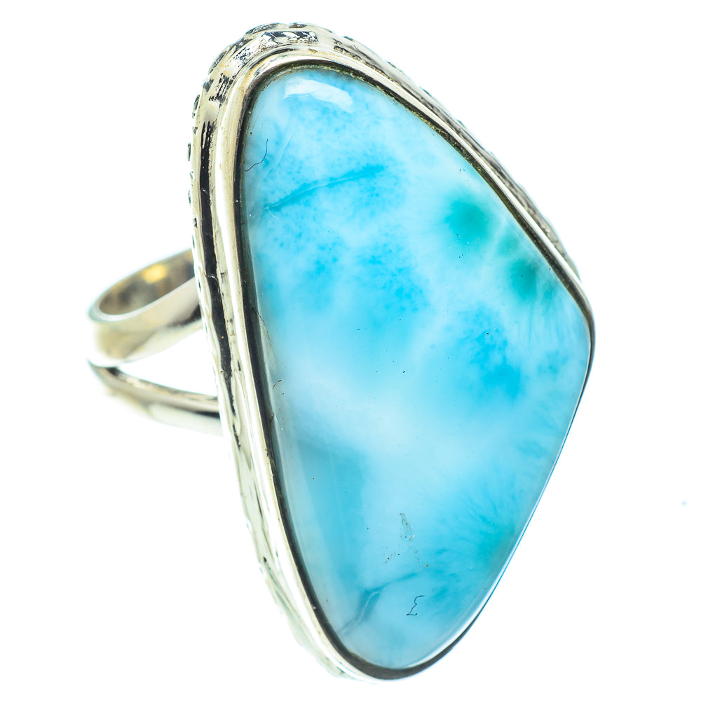 Larimar Rings handcrafted by Anasilvercos - RING59581