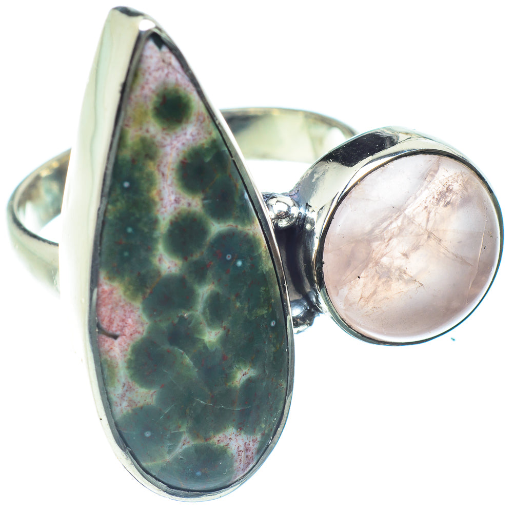 Ocean Jasper Rings handcrafted by Anasilvercos - RING59584