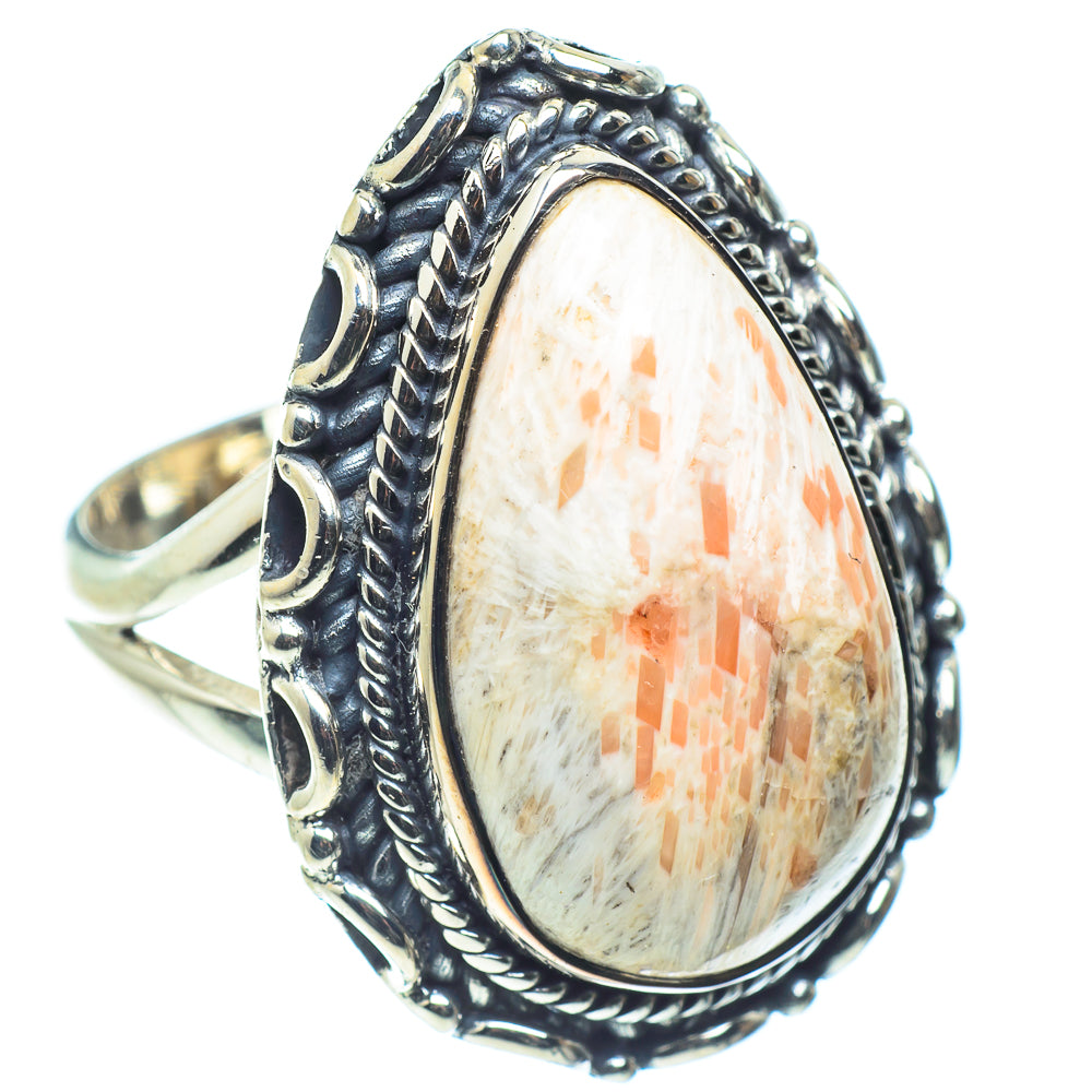 Scolecite Rings handcrafted by Anasilvercos - RING59608