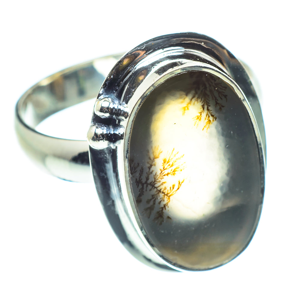 Scenic Dendritic Agate Rings handcrafted by Anasilvercos - RING59617