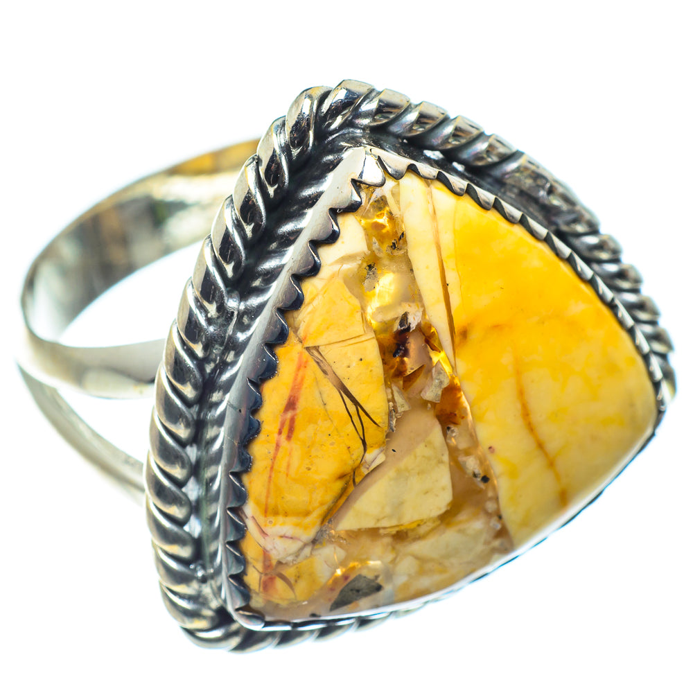 Brecciated Mookaite Rings handcrafted by Anasilvercos - RING59626