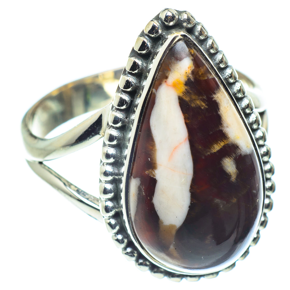 Peanut Wood Jasper Rings handcrafted by Anasilvercos - RING59632