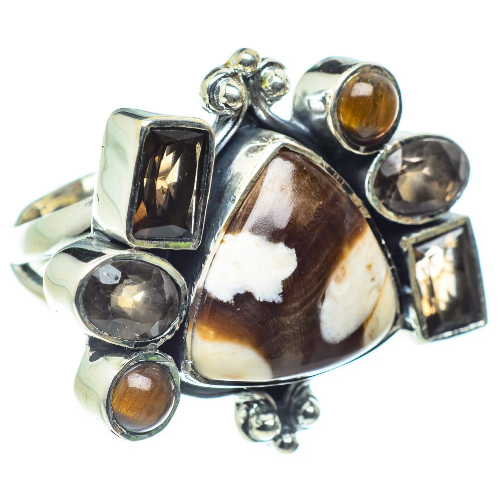 Peanut Wood Jasper Rings handcrafted by Anasilvercos - RING59637