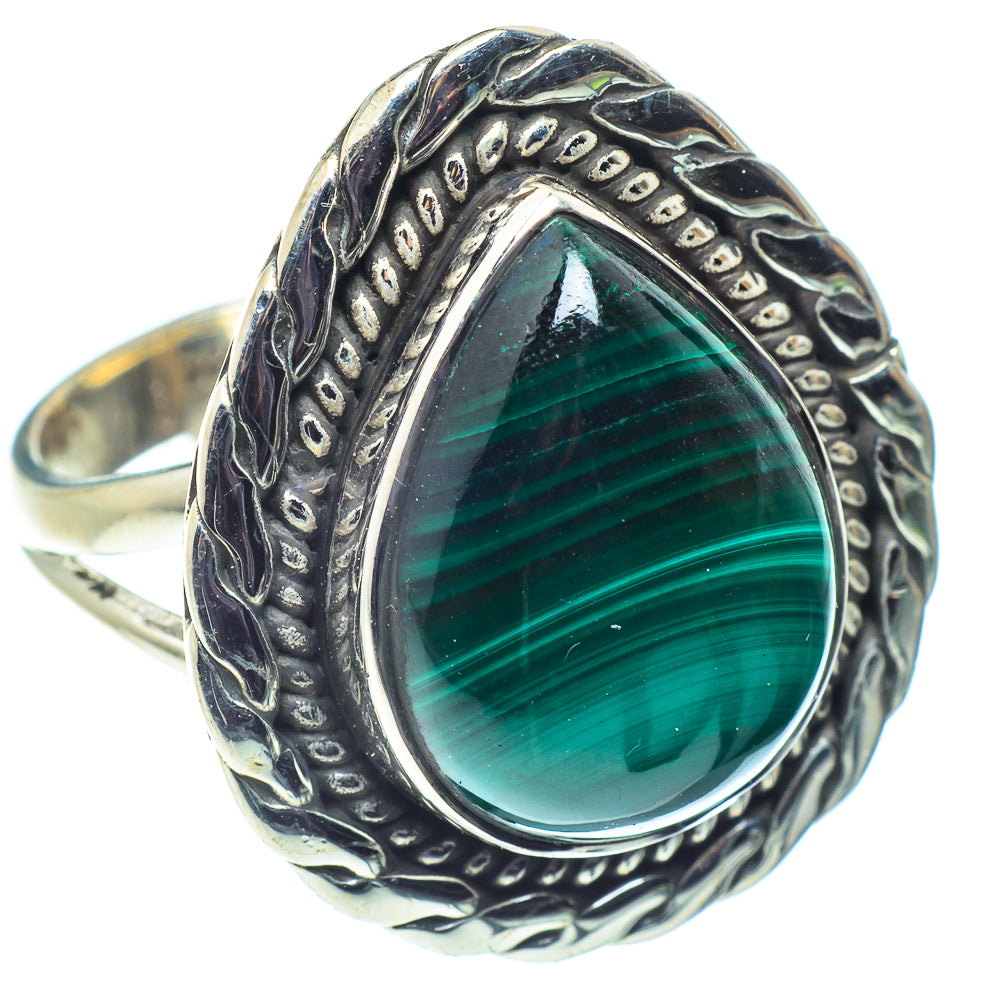 Malachite Rings handcrafted by Anasilvercos - RING59652