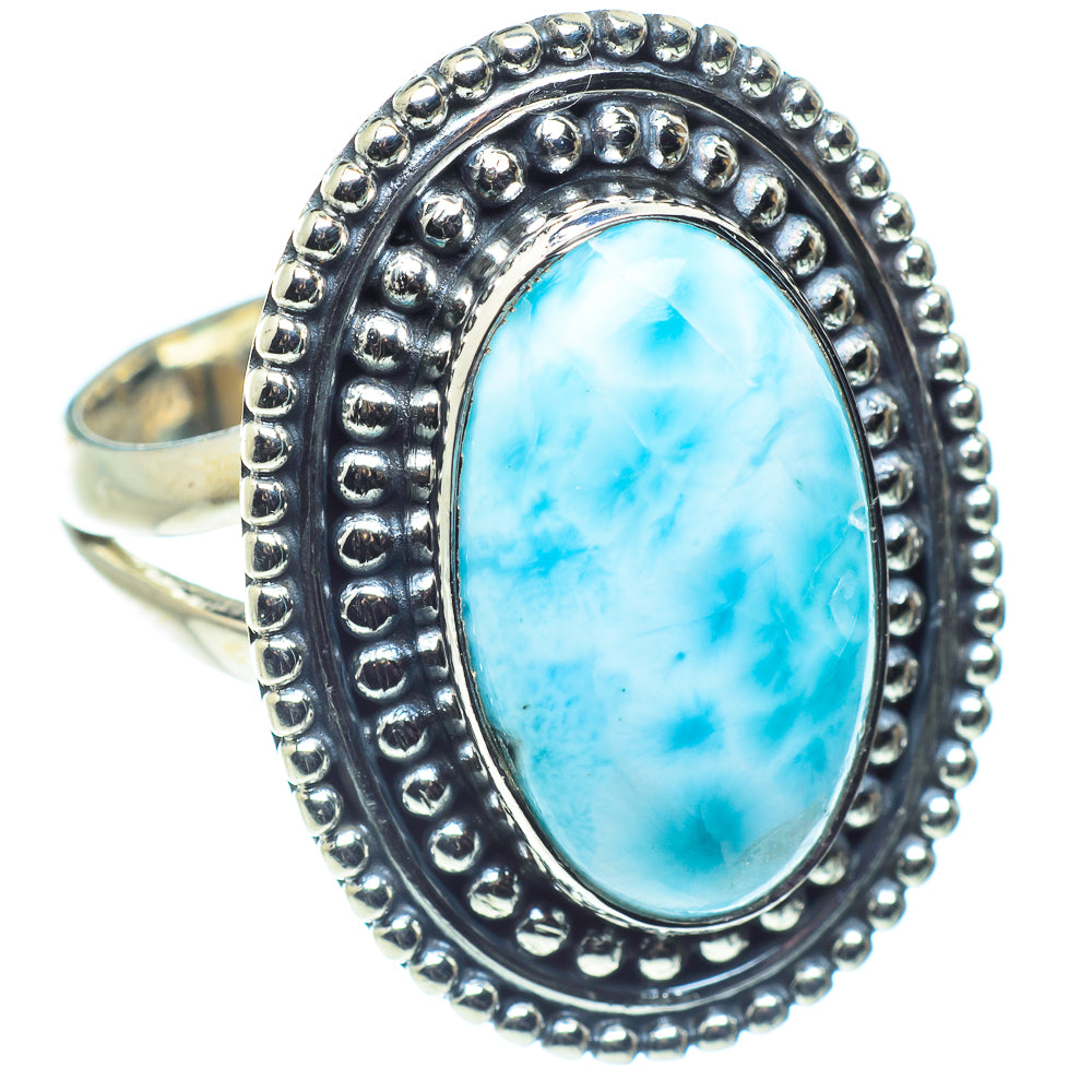 Larimar Rings handcrafted by Anasilvercos - RING59660