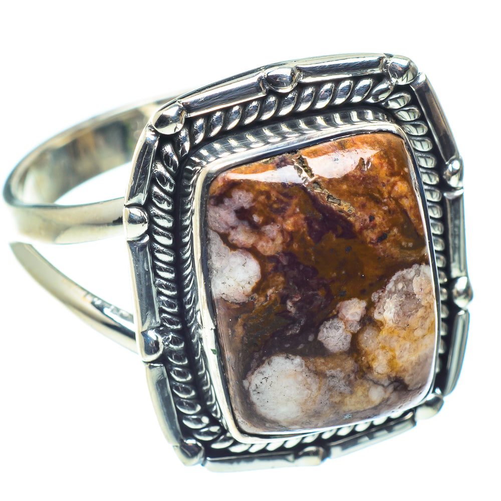 Peanut Wood Jasper Rings handcrafted by Anasilvercos - RING59663