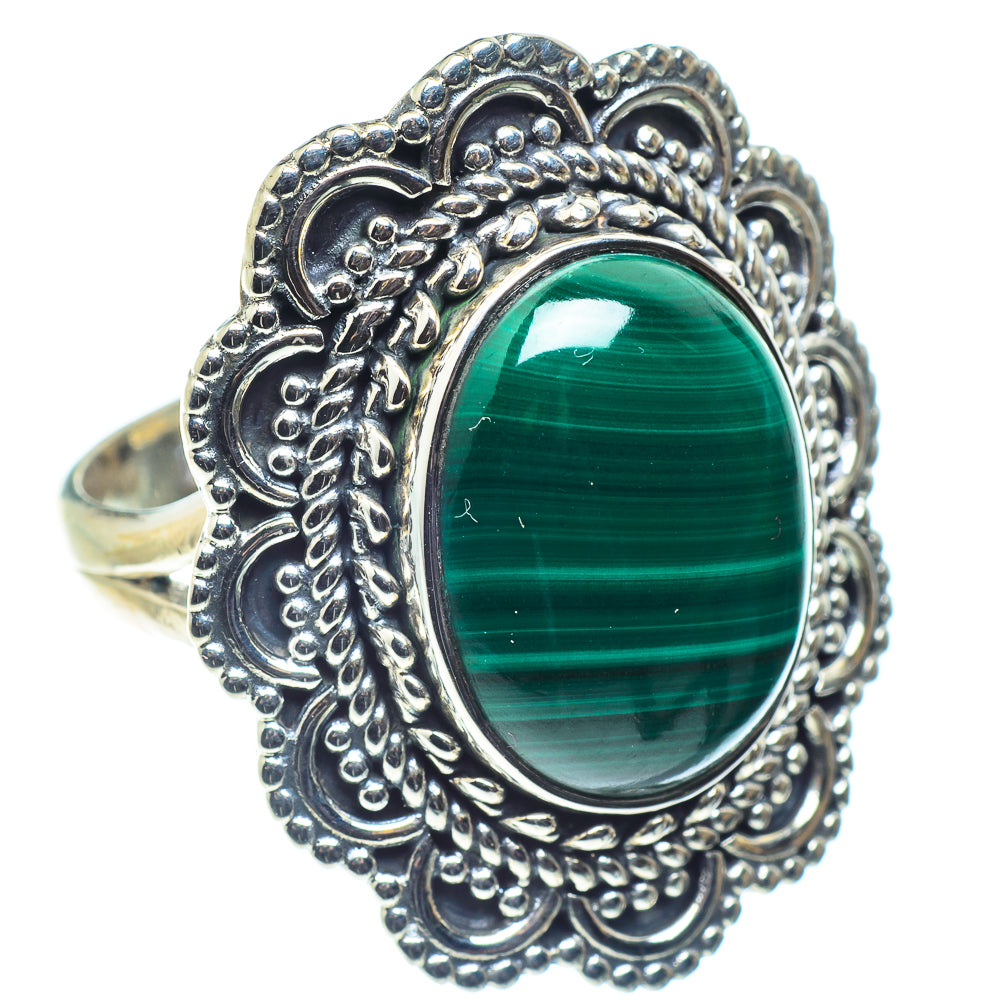 Malachite Rings handcrafted by Anasilvercos - RING59665