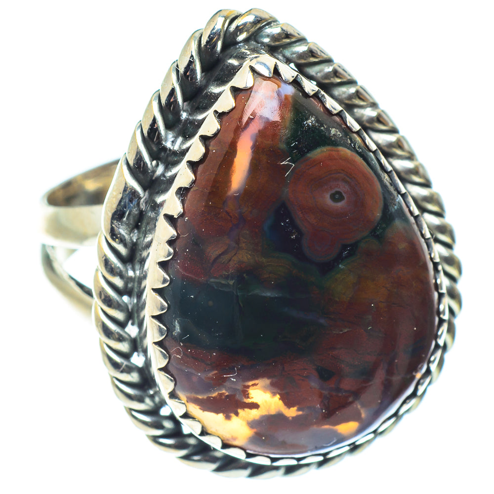 Ocean Jasper Rings handcrafted by Anasilvercos - RING59678