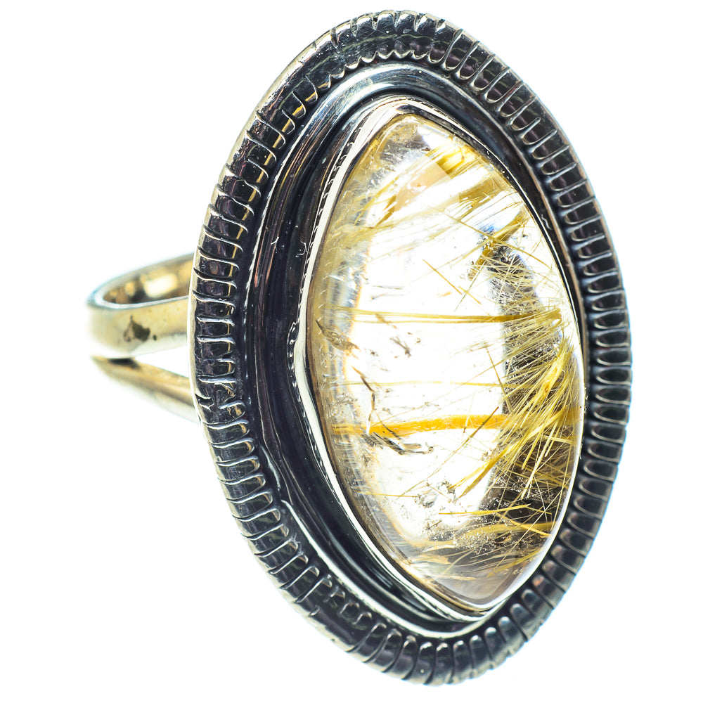 Rutilated Quartz Rings handcrafted by Anasilvercos - RING59685