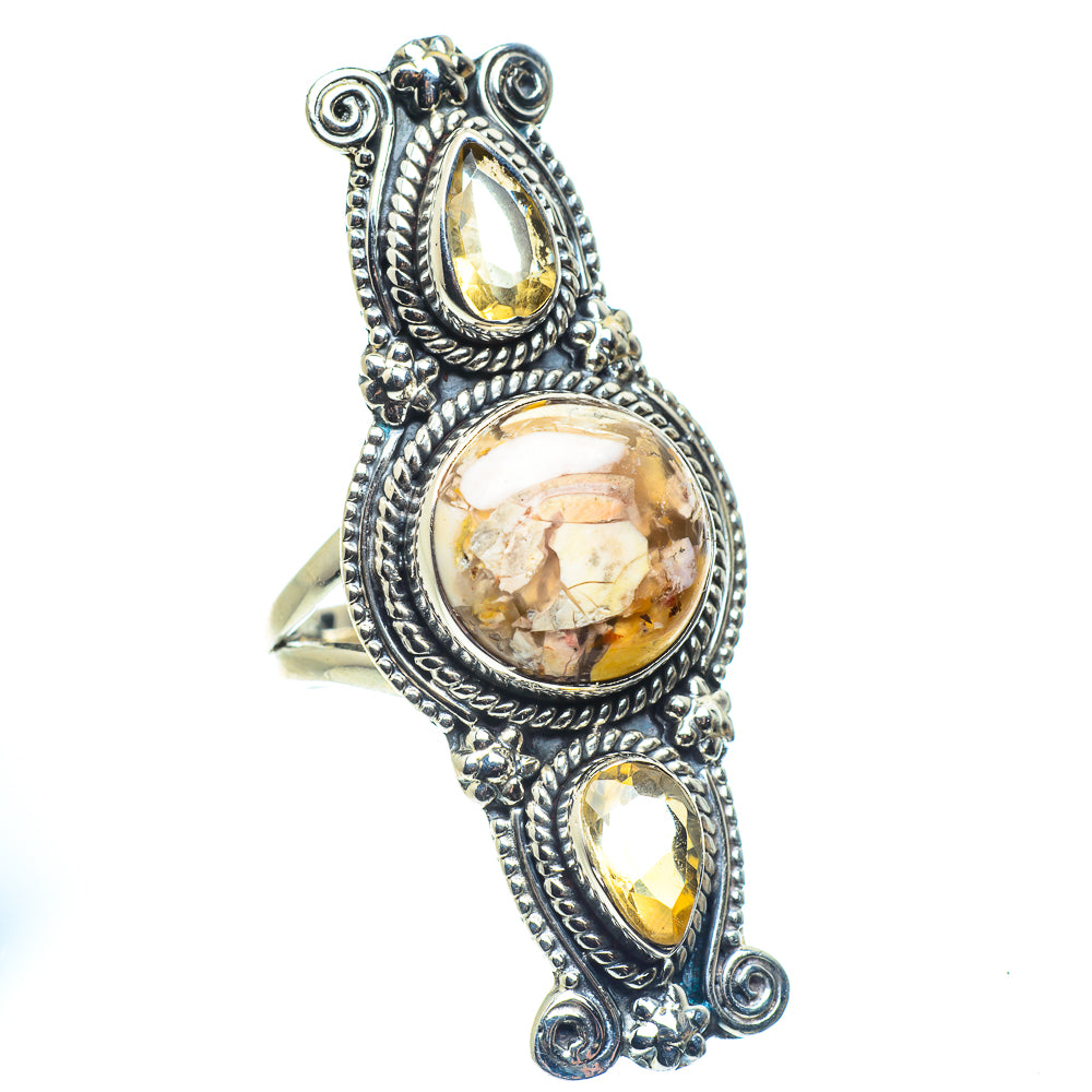 Brecciated Mookaite Rings handcrafted by Anasilvercos - RING59687