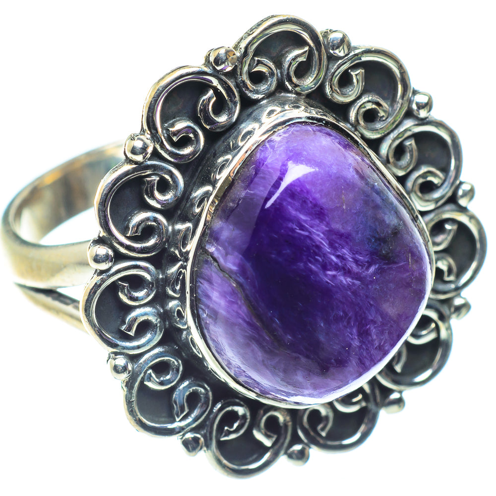 Charoite Rings handcrafted by Anasilvercos - RING59697