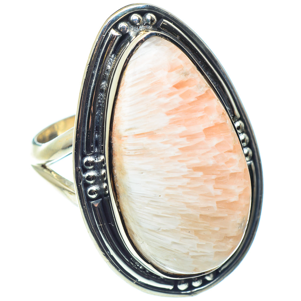 Scolecite Rings handcrafted by Anasilvercos - RING59703