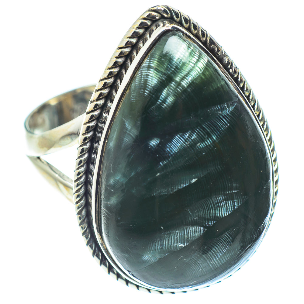 Seraphinite Rings handcrafted by Anasilvercos - RING59707