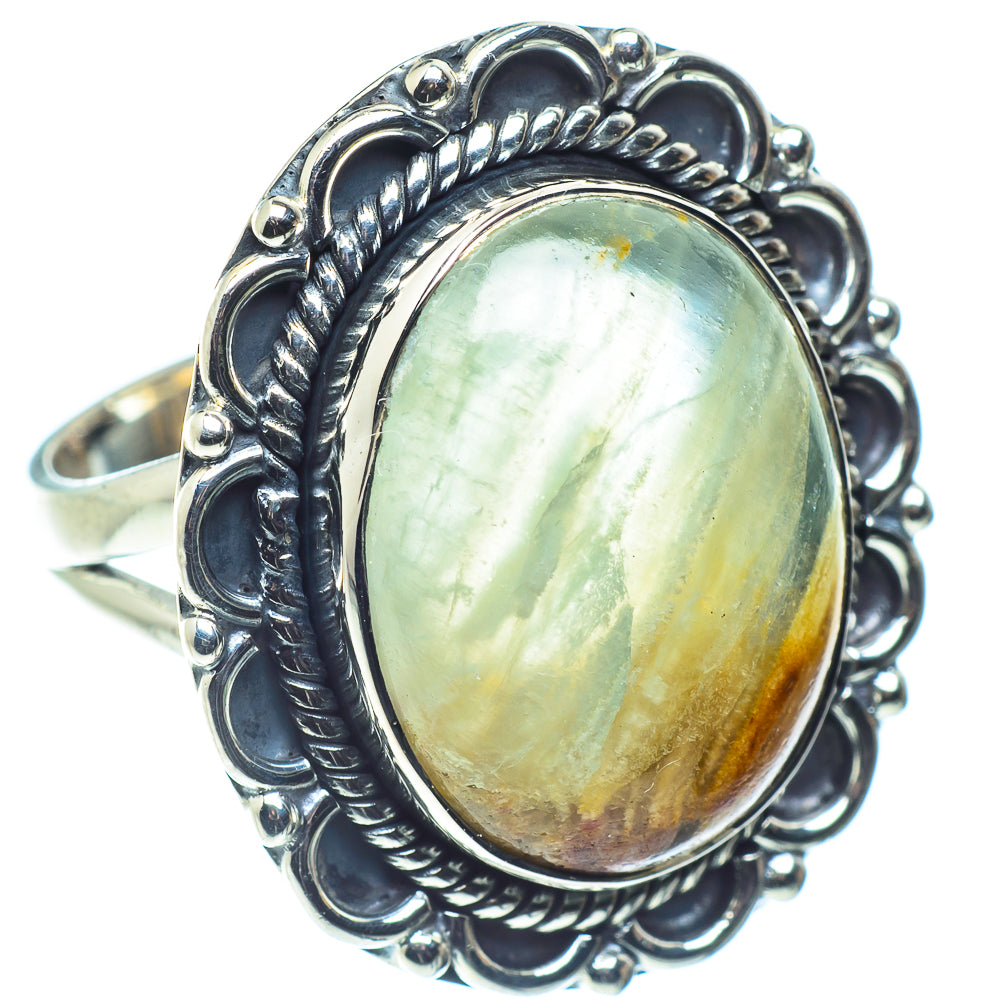 Green Fluorite Rings handcrafted by Anasilvercos - RING59711