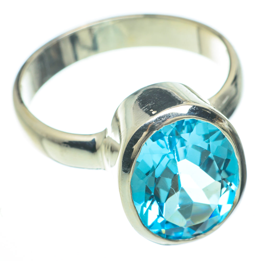 Blue Topaz Rings handcrafted by Anasilvercos - RING59763