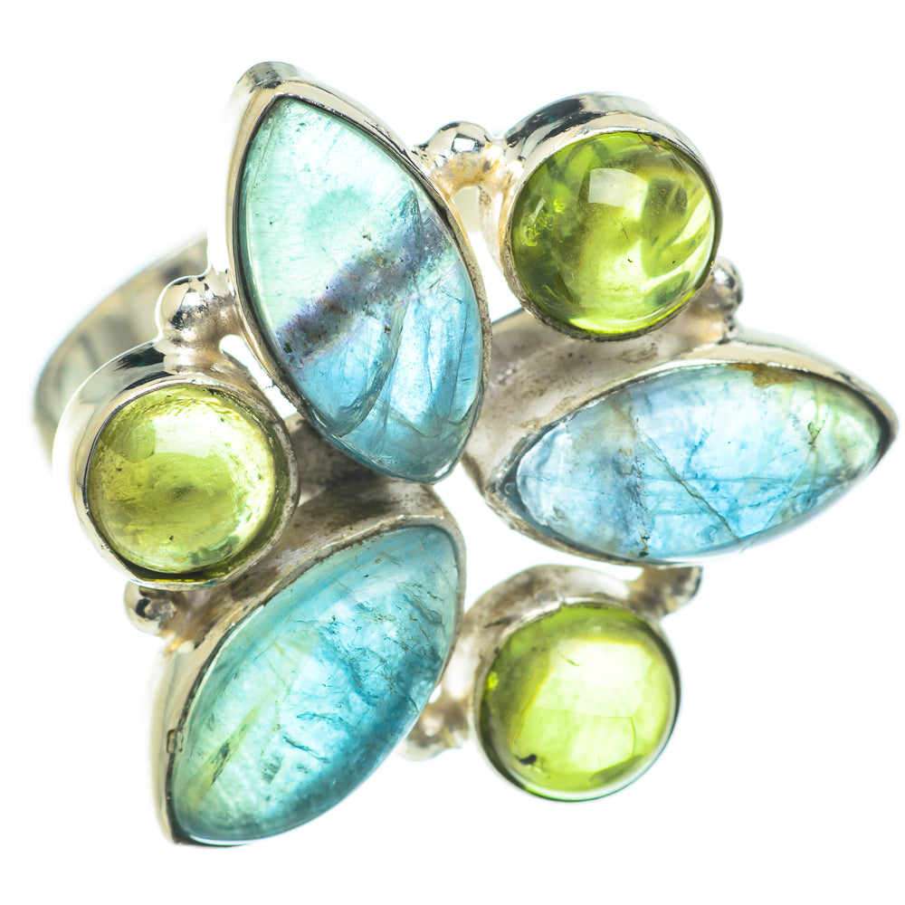 Blue Fluorite Rings handcrafted by Anasilvercos - RING59765