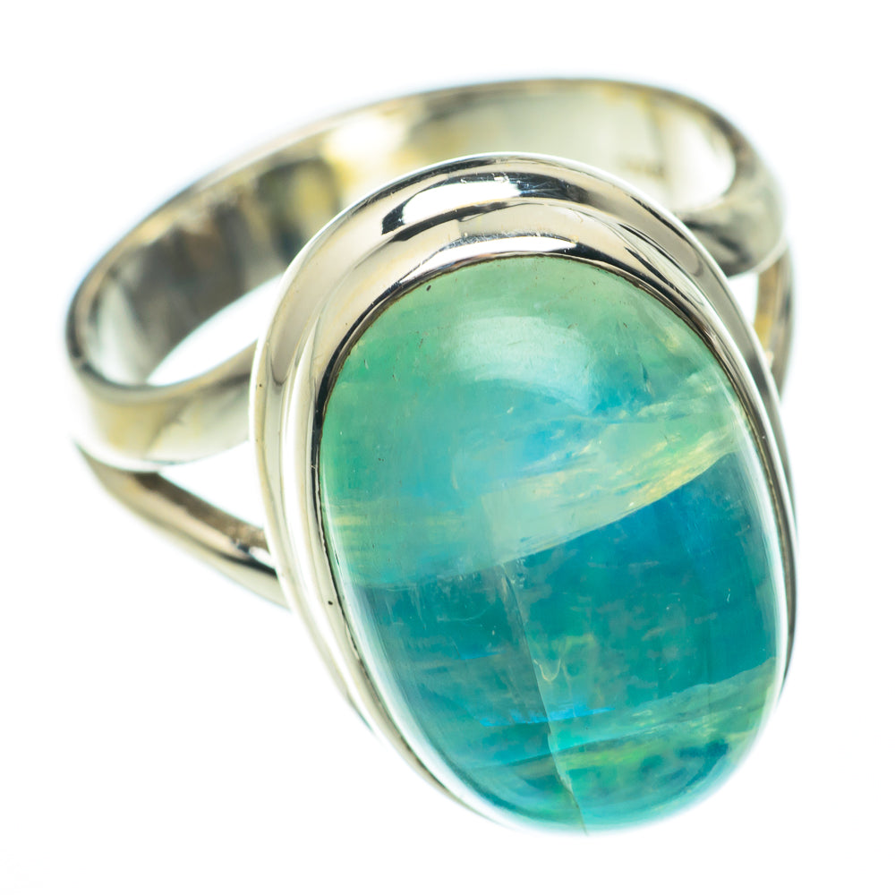 Green Moonstone Rings handcrafted by Anasilvercos - RING59770