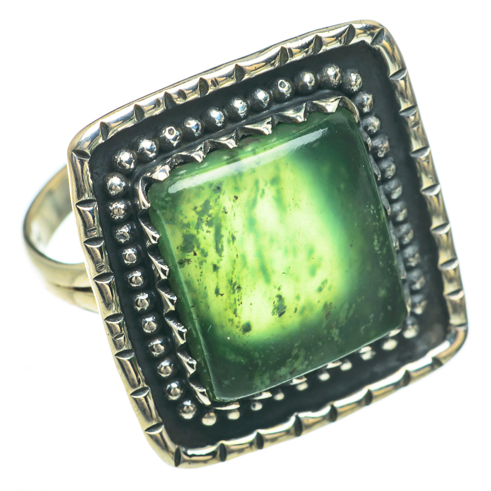Nephrite Jade Rings handcrafted by Anasilvercos - RING59810