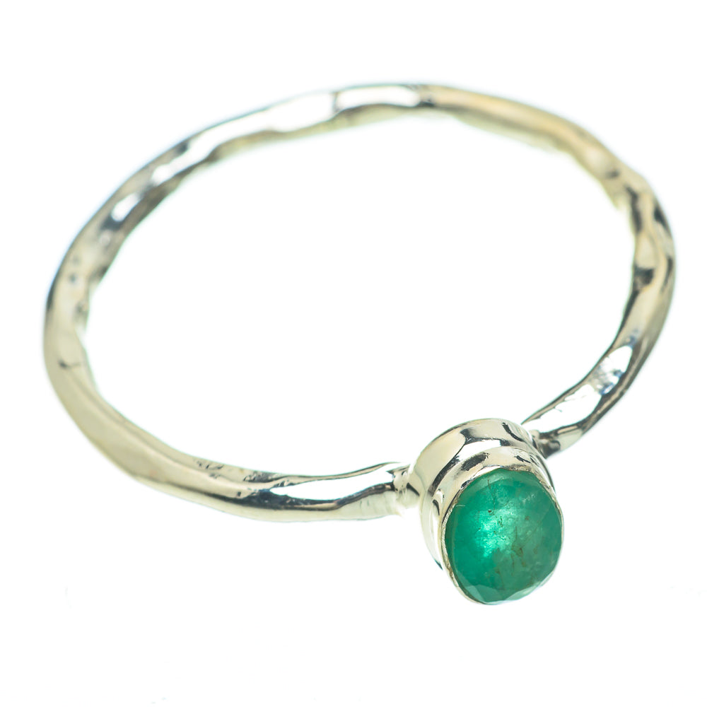 Zambian Emerald Rings handcrafted by Anasilvercos - RING59811