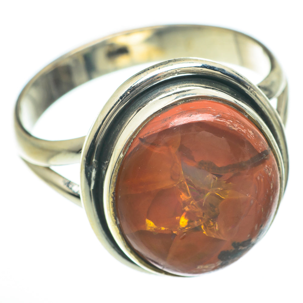 Mexican Fire Opal Rings handcrafted by Anasilvercos - RING59833