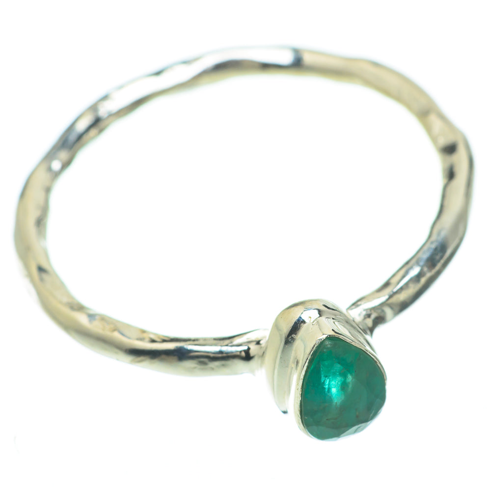 Zambian Emerald Rings handcrafted by Anasilvercos - RING59846