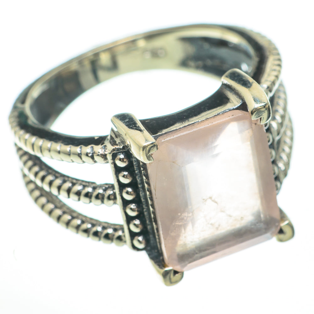Rose Quartz Rings handcrafted by Anasilvercos - RING59856