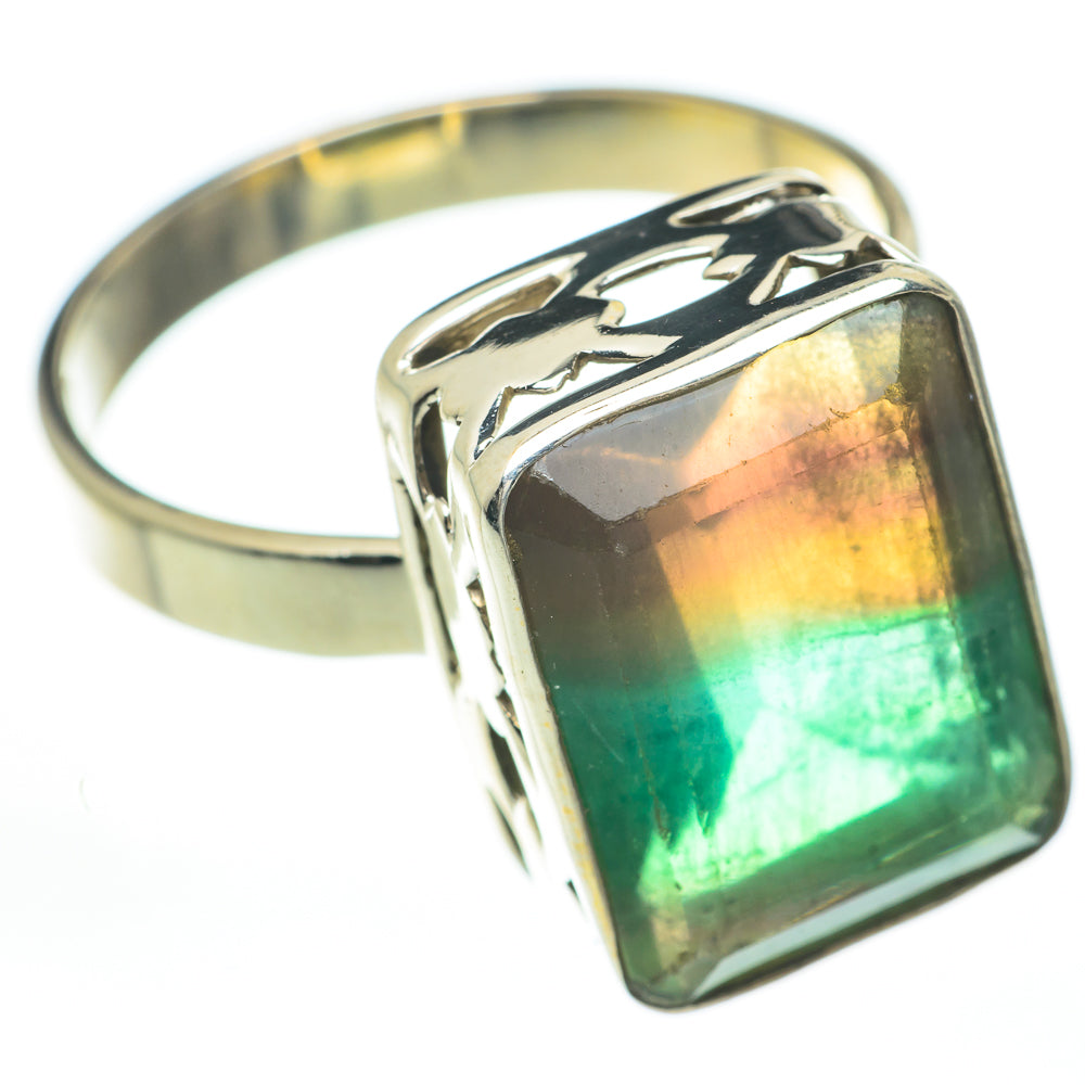 Green Fluorite Rings handcrafted by Anasilvercos - RING59875