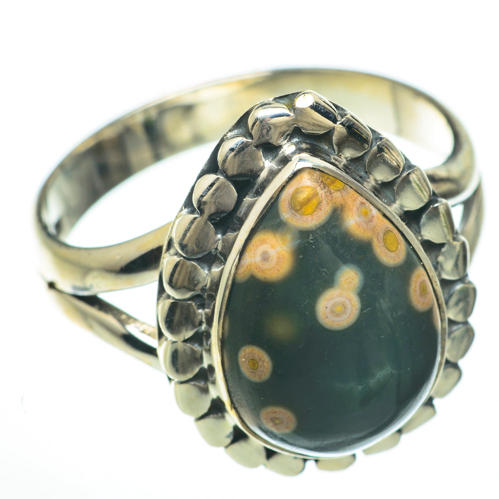 Ocean Jasper Rings handcrafted by Anasilvercos - RING59877
