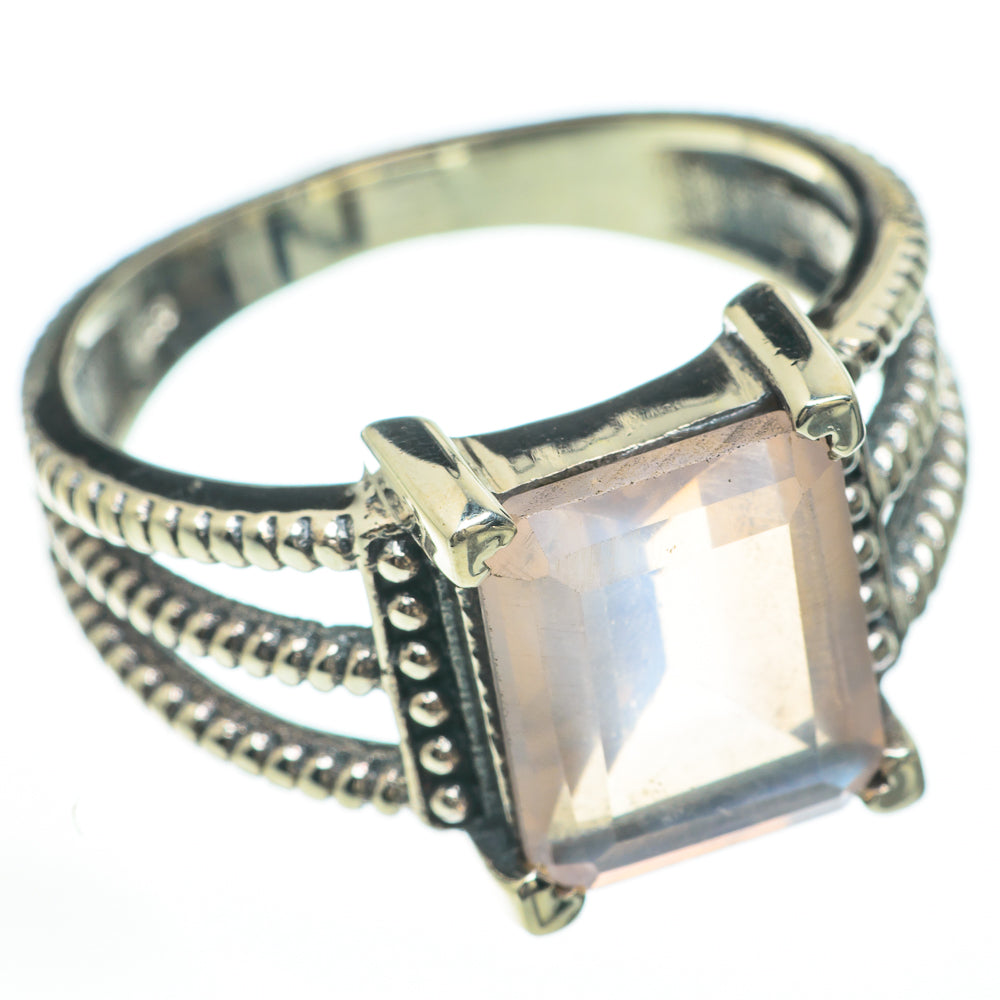 Rose Quartz Rings handcrafted by Anasilvercos - RING59888
