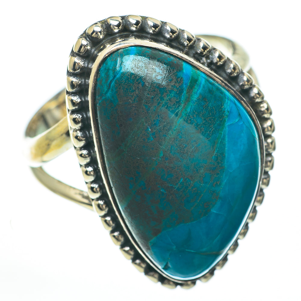 Chrysocolla Rings handcrafted by Anasilvercos - RING59899