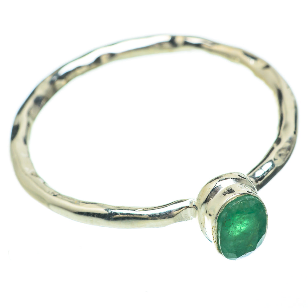Zambian Emerald Rings handcrafted by Anasilvercos - RING59930