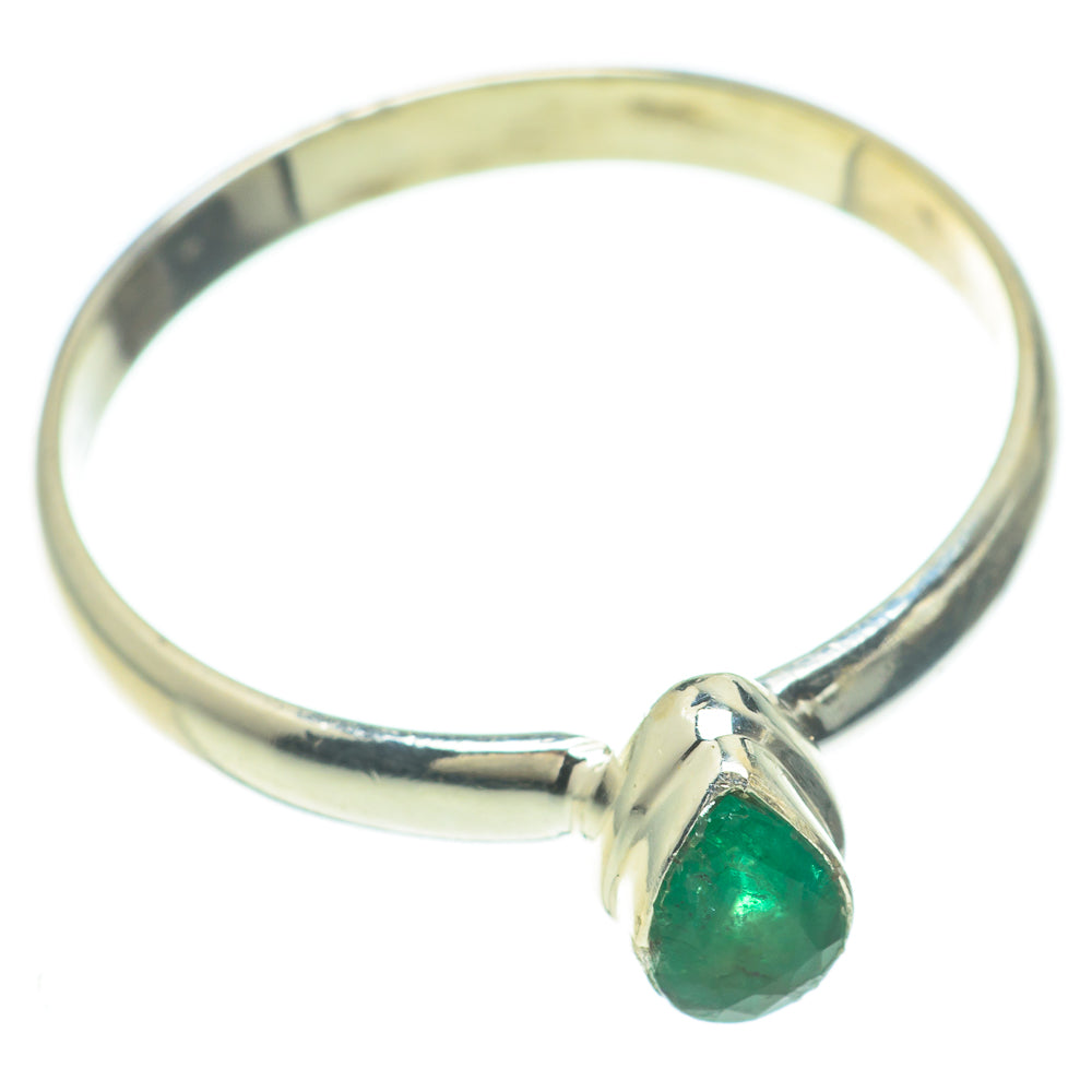 Zambian Emerald Rings handcrafted by Anasilvercos - RING59935