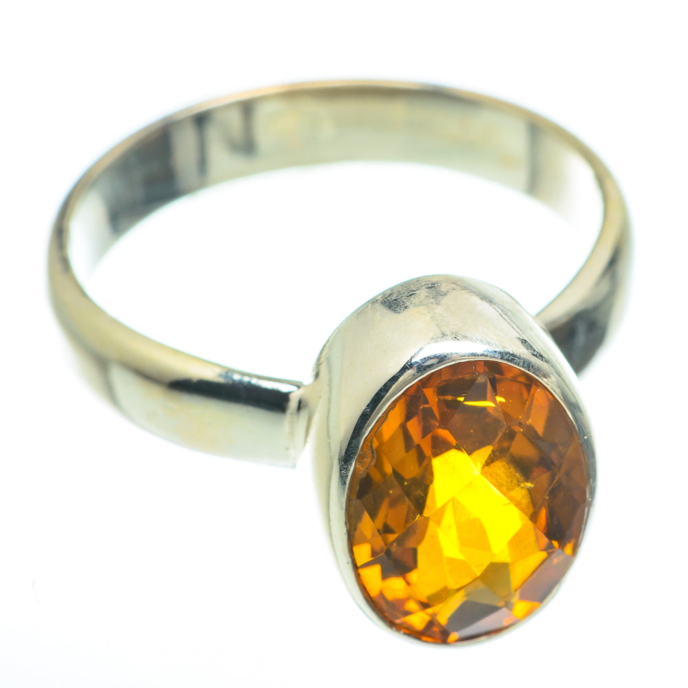 Mandarin Citrine Rings handcrafted by Anasilvercos - RING59965
