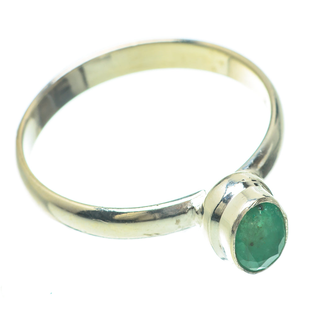 Zambian Emerald Rings handcrafted by Anasilvercos - RING59989