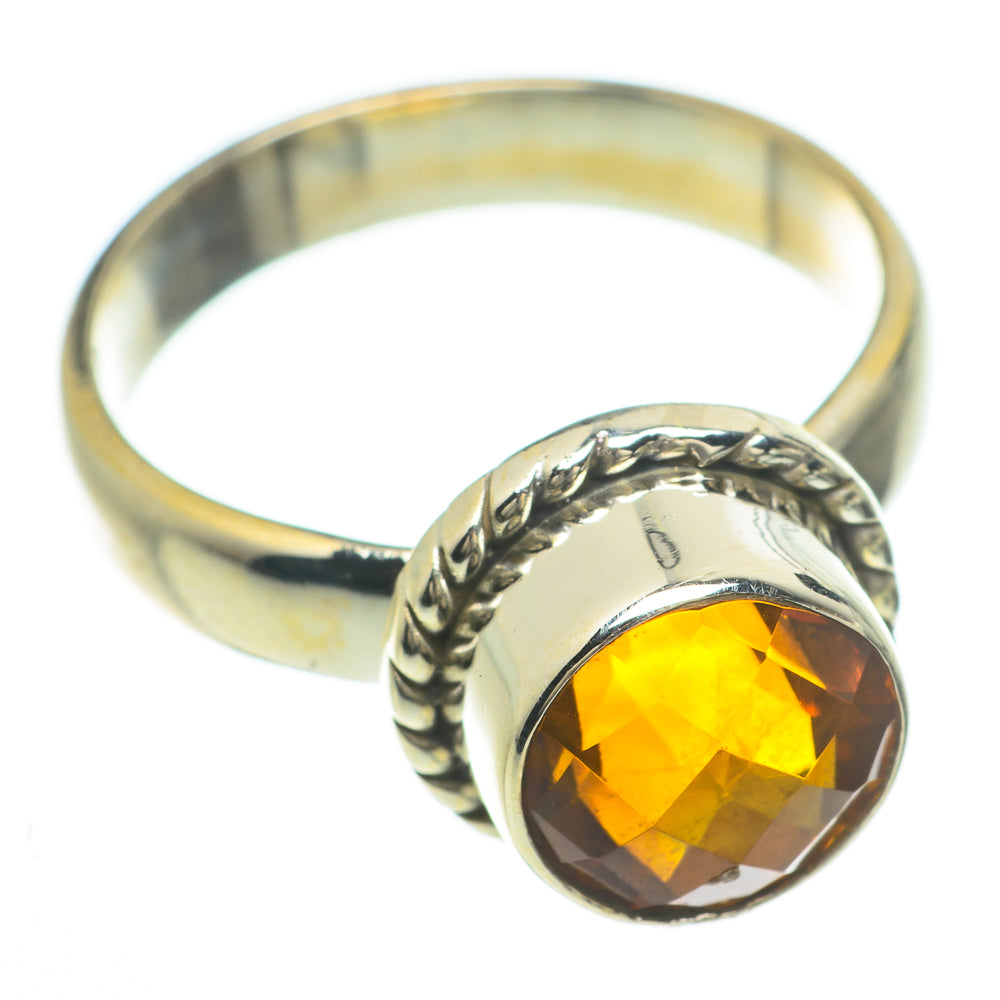 Mandarin Citrine Rings handcrafted by Anasilvercos - RING59992