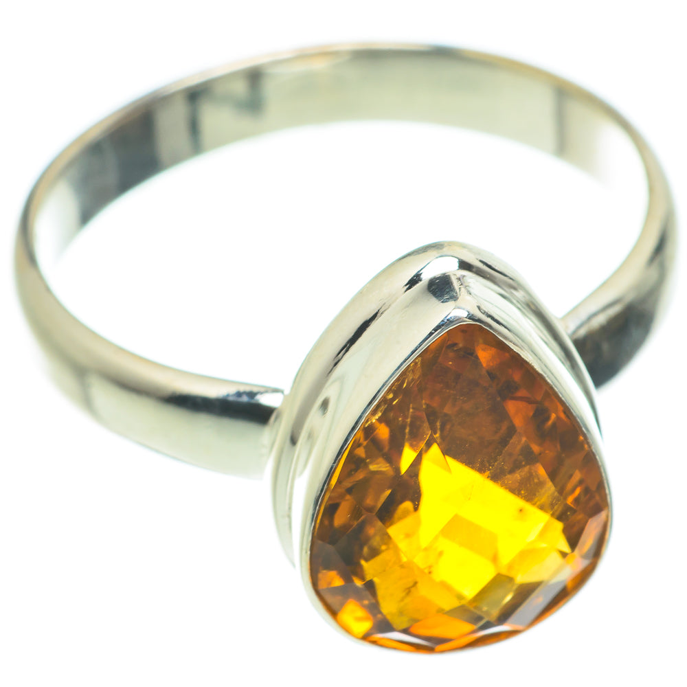 Mandarin Citrine Rings handcrafted by Anasilvercos - RING59993