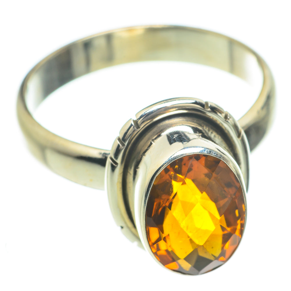 Mandarin Citrine Rings handcrafted by Anasilvercos - RING59994