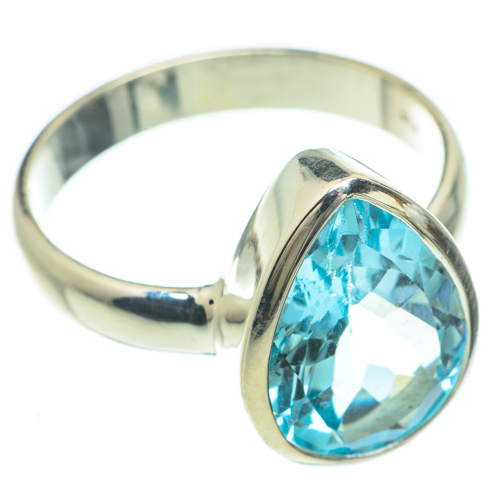 Blue Topaz Rings handcrafted by Anasilvercos - RING60005