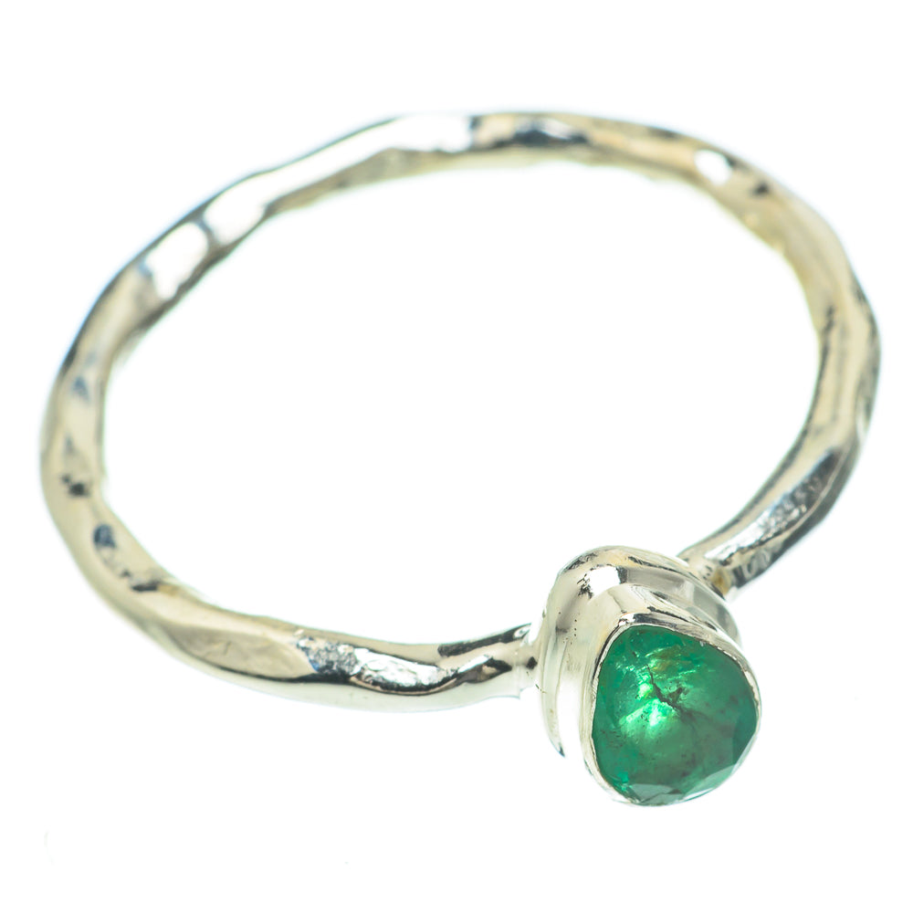 Zambian Emerald Rings handcrafted by Anasilvercos - RING60009