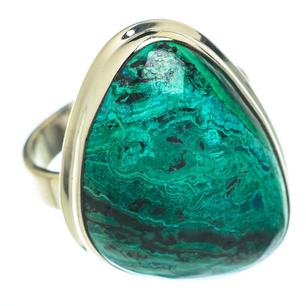 Chrysocolla Rings handcrafted by Anasilvercos - RING60010