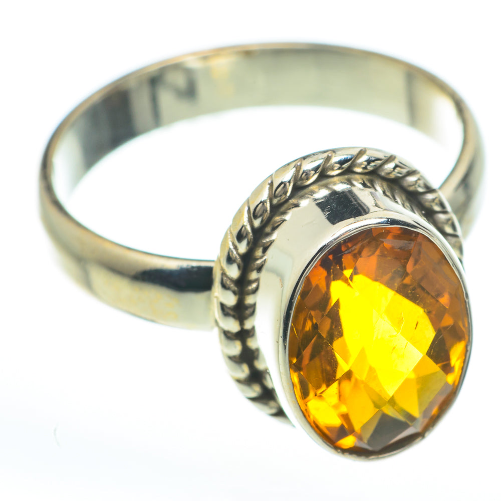 Mandarin Citrine Rings handcrafted by Anasilvercos - RING60014